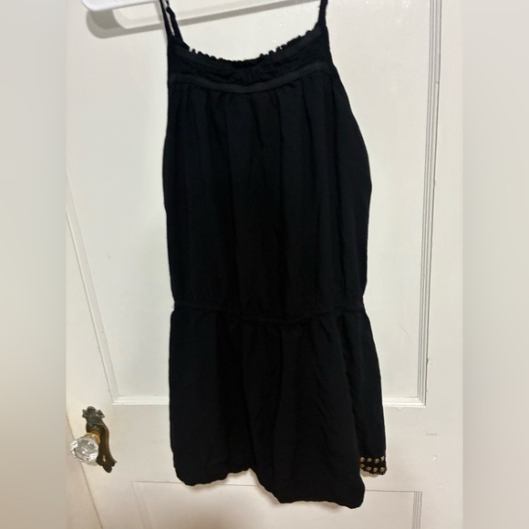 Angie Black Dress with Gold Studs Size S - Picture 4 of 4
